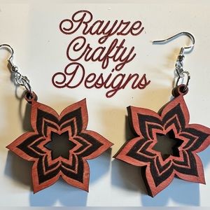 Wood earrings